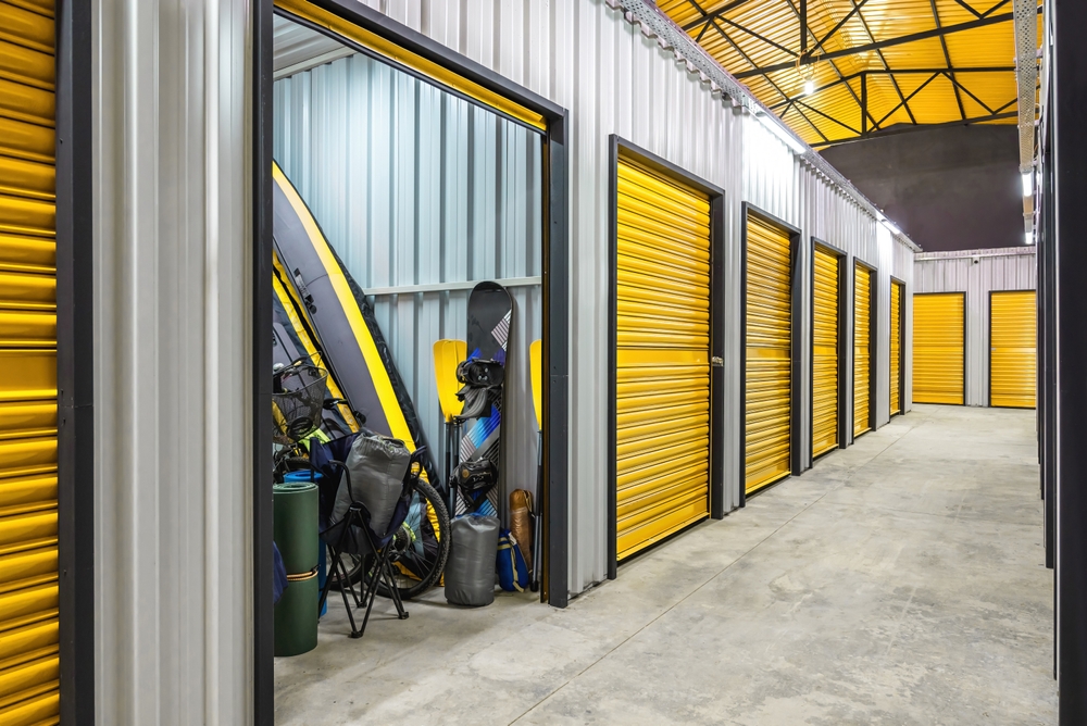 Self storage Guildford facility with personal items because of a home renovation.